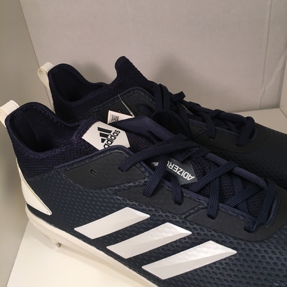 Adidas Adizero Afterburner Baseball Cleats Size 13 Blue White main image 12